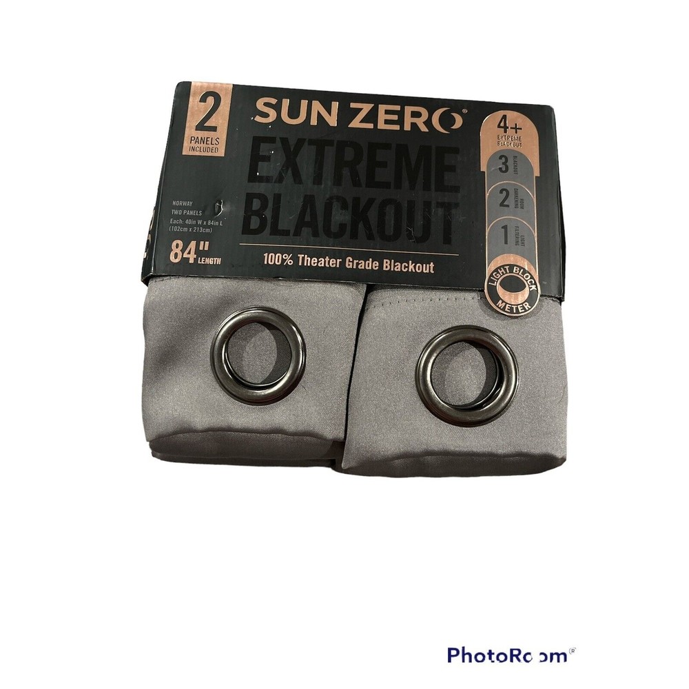 Sunzero Extreme Blackout Curtains 84in- New In Box